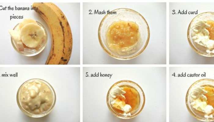 DIY Banana, Honey, and Yogurt Hair Mask Recipe