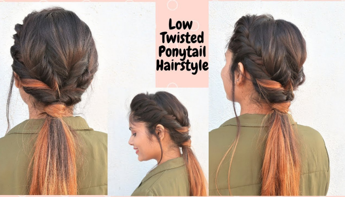 9.Twisted Ponytail