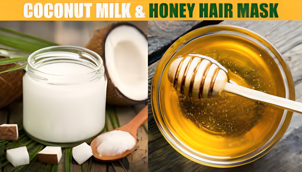 Coconut Milk and Honey Mask (For Damaged Hair):